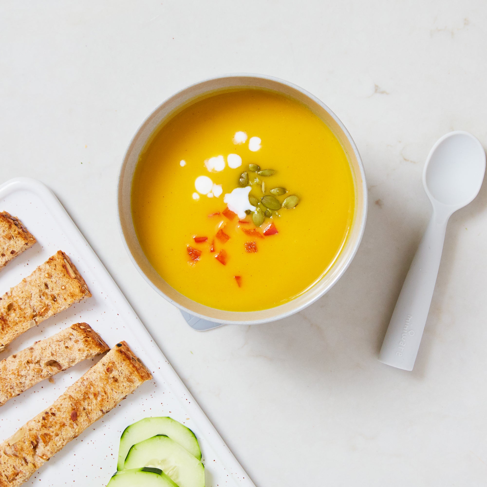 fall foods blog photo with soup