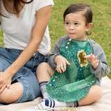 Catch & Cover Adjustable Bib to Apron - Prickly Pear