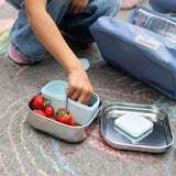 GrowBento: All Ages Bento Box - Chrome + Aqua