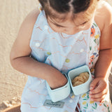 Silipods: Versatile Kids Snack & Puree 2-pack Containers - Aqua