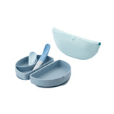 Sili Mini Go: Silicone Travel Meal Set - Blue Banana