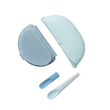 Sili Mini Go: Silicone Travel Meal Set - Blue Banana