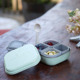 Silipods: Versatile Kids Snack & Puree 2-pack Containers - Dove Grey