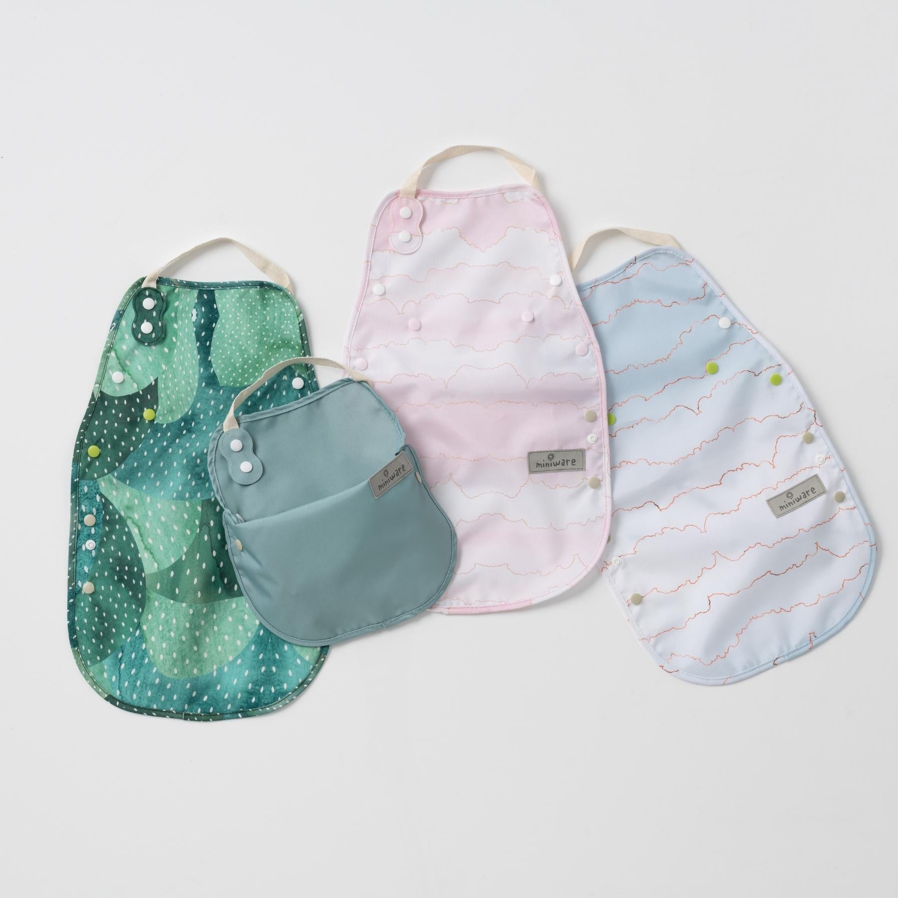Catch & Cover bib in four pattern options!