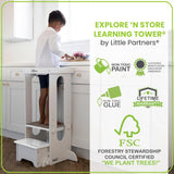 Little Partners Explore 'N Store Learning Tower® Toddler Tower - Soft White