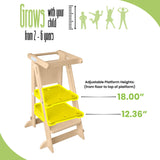 Little Partners Learn 'N Fold Learning Tower® Toddler Tower - Natural