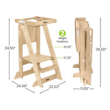 Little Partners Learn 'N Fold Learning Tower® Toddler Tower - Natural