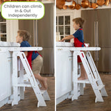 Little Partners Learn 'N Fold Learning Tower® Toddler Tower - Soft White