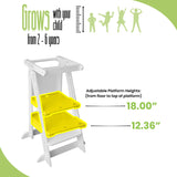 Little Partners Learn 'N Fold Learning Tower® Toddler Tower - Soft White