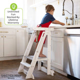 Little Partners Learn 'N Fold Learning Tower® Toddler Tower - Soft White