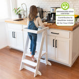 Little Partners Learn 'N Fold Learning Tower® Toddler Tower - Soft White