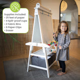Little Partners Deluxe Learn & Play Art Center - Soft White