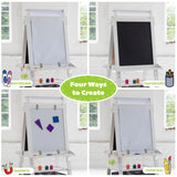 Little Partners Deluxe Learn & Play Art Center - Soft White