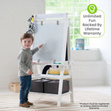 Little Partners Deluxe Learn & Play Art Center - Soft White