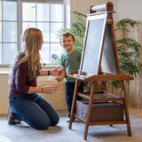 Little Partners Deluxe Learn & Play Art Center - Espresso