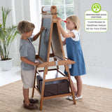 Little Partners Deluxe Learn & Play Art Center - Espresso