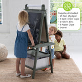 Little Partners Deluxe Learn & Play Art Center - Olive Green