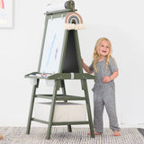 Little Partners Deluxe Learn & Play Art Center - Olive Green