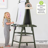 Little Partners Deluxe Learn & Play Art Center - Olive Green