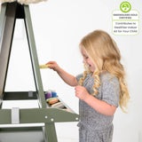 Little Partners Deluxe Learn & Play Art Center - Olive Green