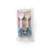 Silicone Training Spoon 2-pack - Cotton Candy + Oat