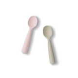Silicone Training Spoon 2-pack - Cotton Candy + Oat