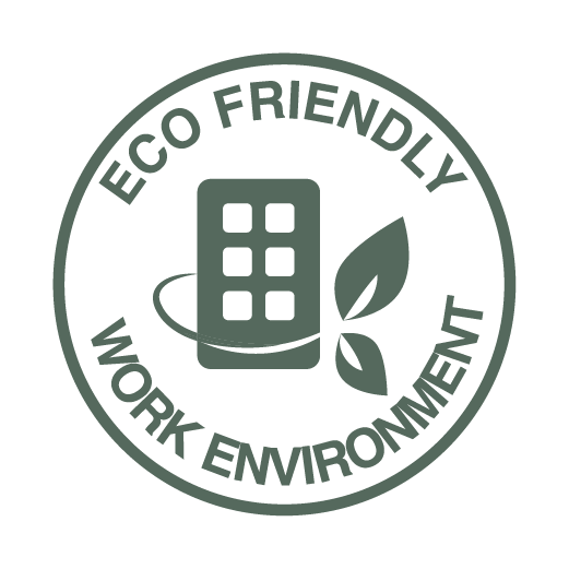 eco friendly work environment icon 