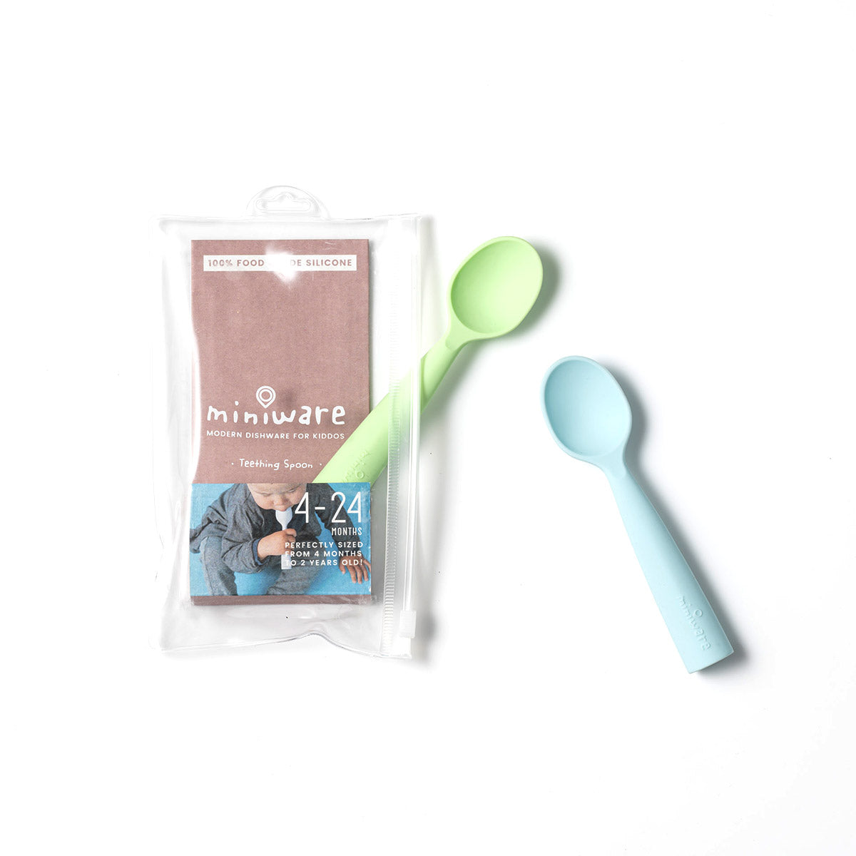 Miniware Training Spoon Set Cotton Candy + Toffee